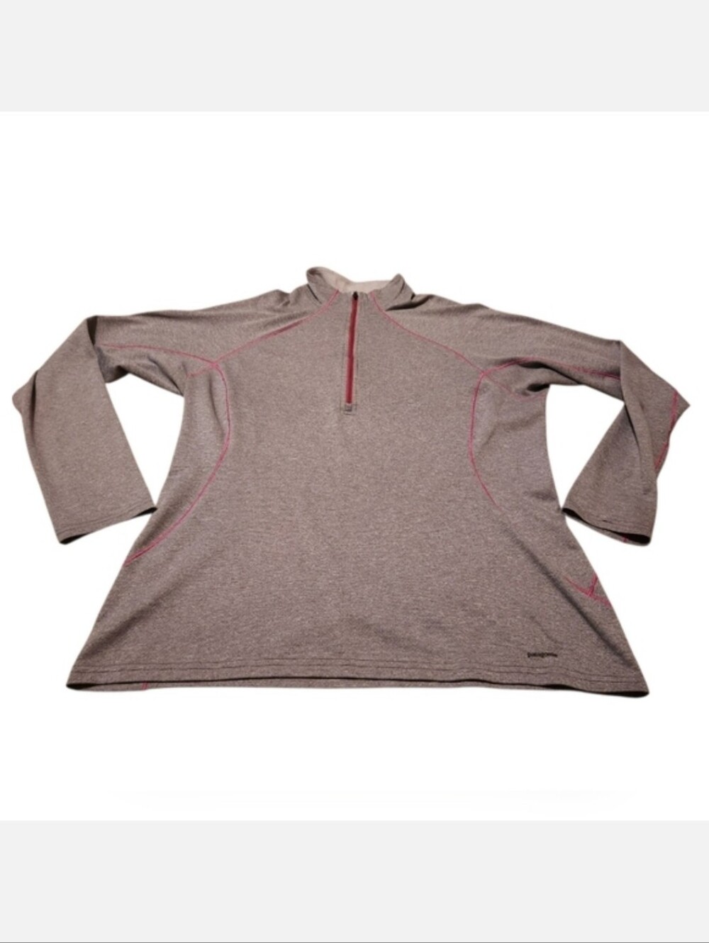 Women’s XL Patagonia W's Capilene 3 Midweight Zip-Neck Heather Gray Pullover